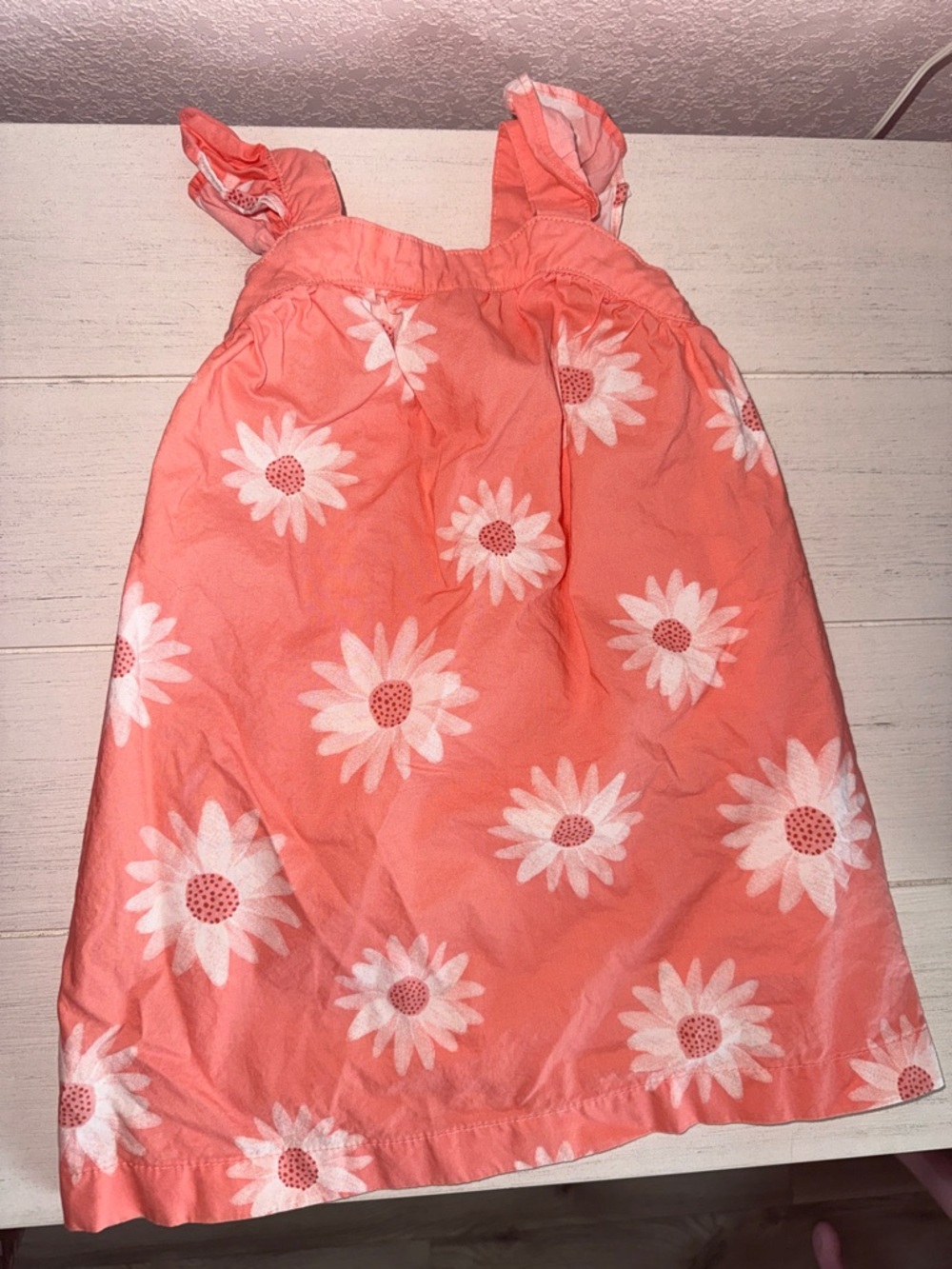 Carter's Coral Pink Daisy Sundress